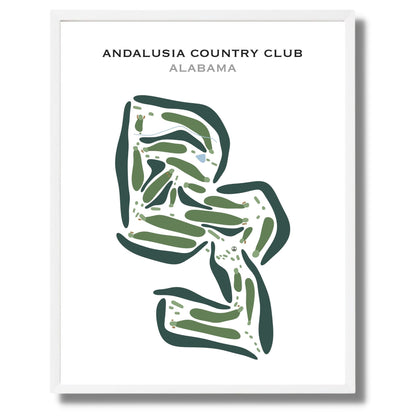 Andalusia Country Club, Alabama - Printed Golf Courses