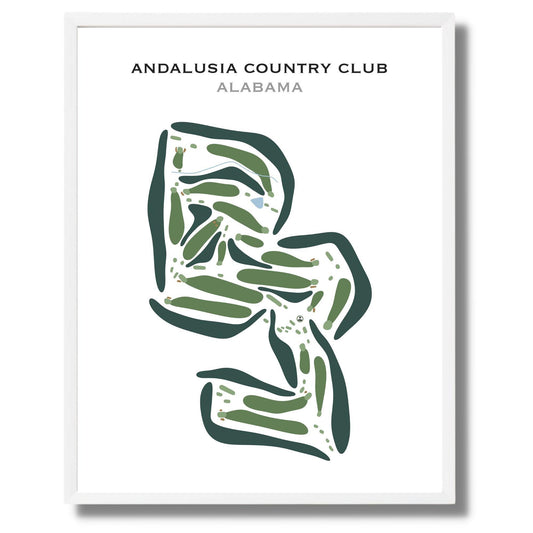 Andalusia Country Club, Alabama - Printed Golf Courses