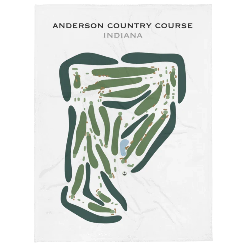 Anderson Country Club - Golf Course, Indiana - Printed Golf Courses