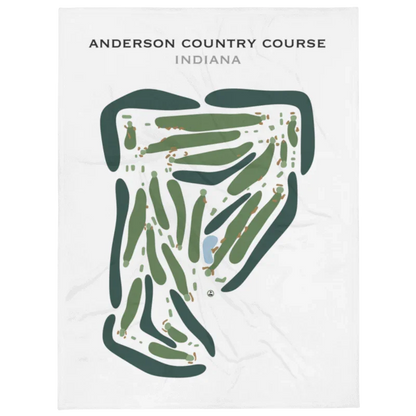Anderson Country Club - Golf Course, Indiana - Printed Golf Courses