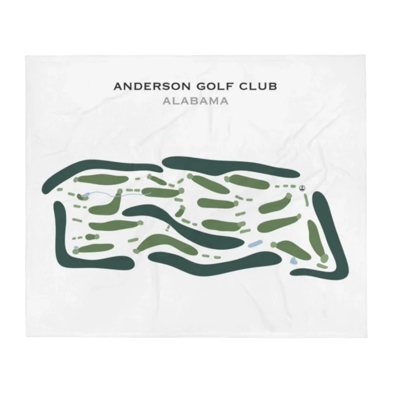 Anderson Golf Club, Alabama - Printed Golf Course