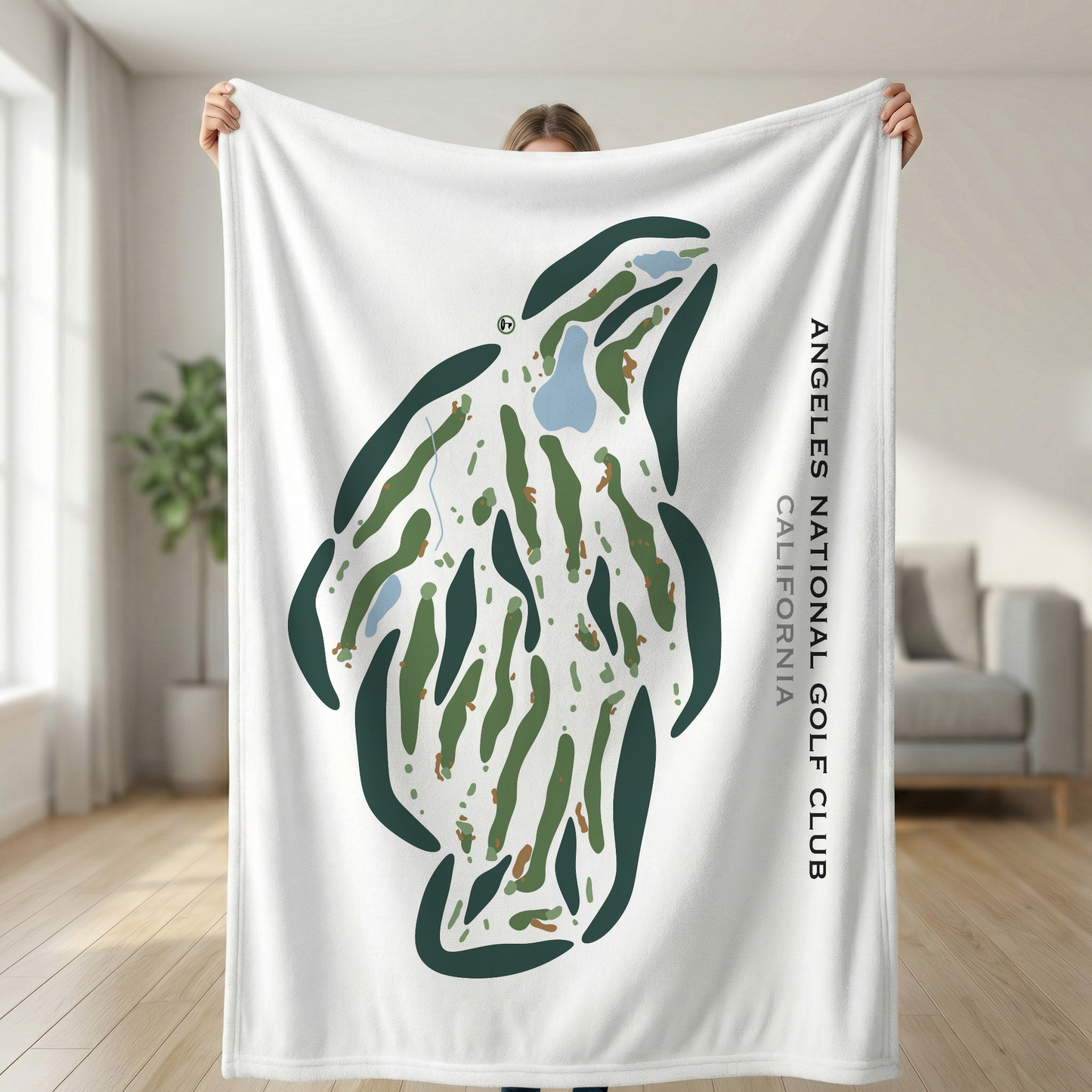 Angeles National Golf Club, California - Printed Golf Courses