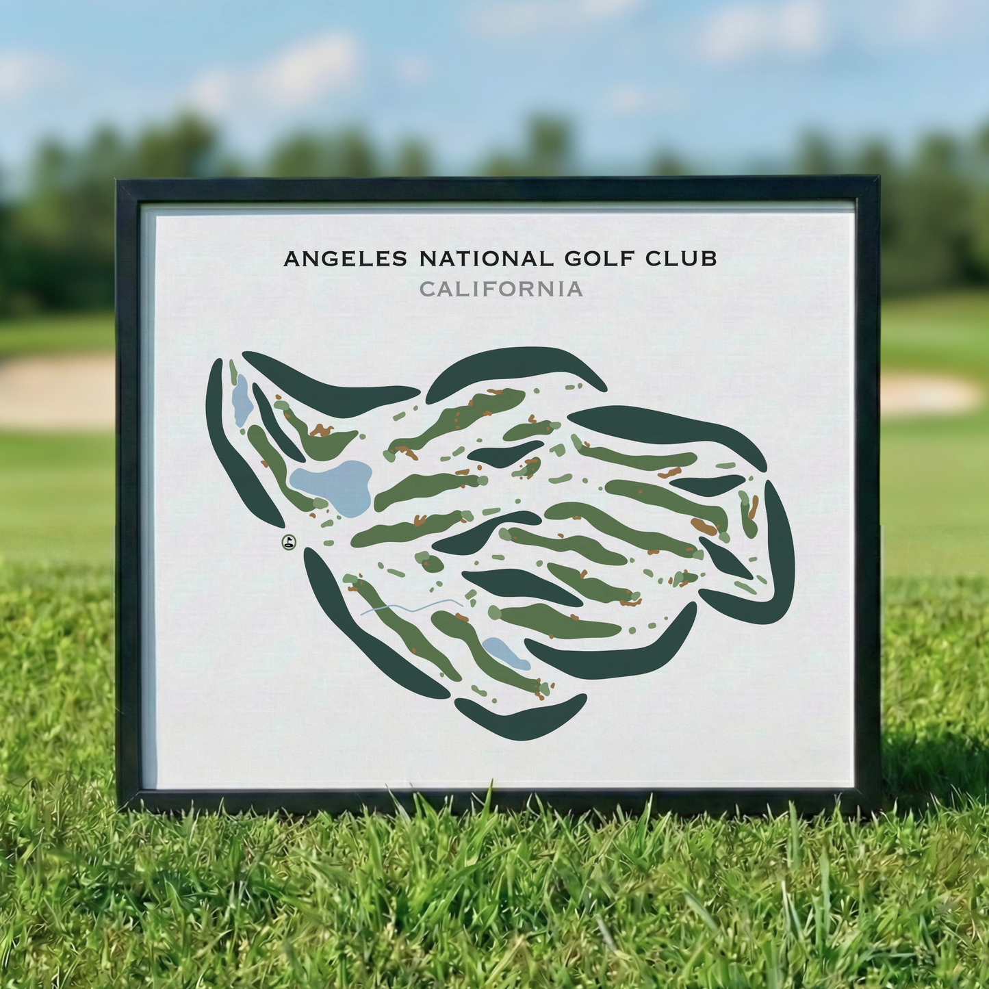 Angeles National Golf Club, California - Printed Golf Courses