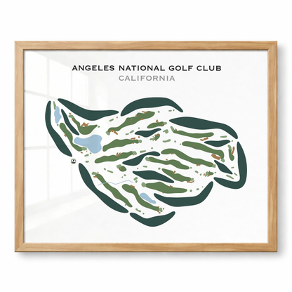 Angeles National Golf Club, California - Printed Golf Courses