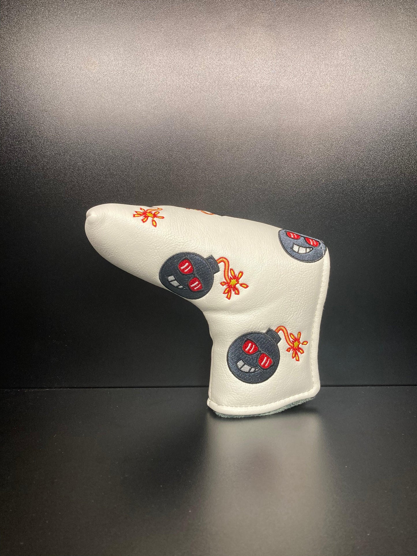 Angry Bombs White Headcover