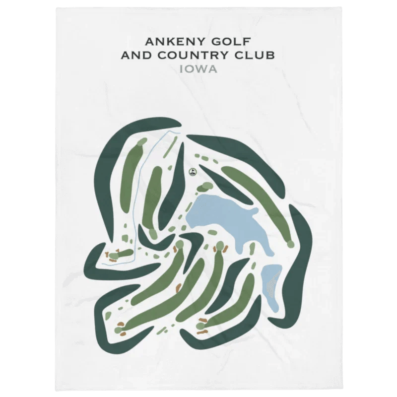 Ankeny Golf and Country Club, Iowa - Printed Golf Course
