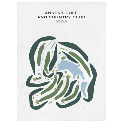 Ankeny Golf and Country Club, Iowa - Printed Golf Course