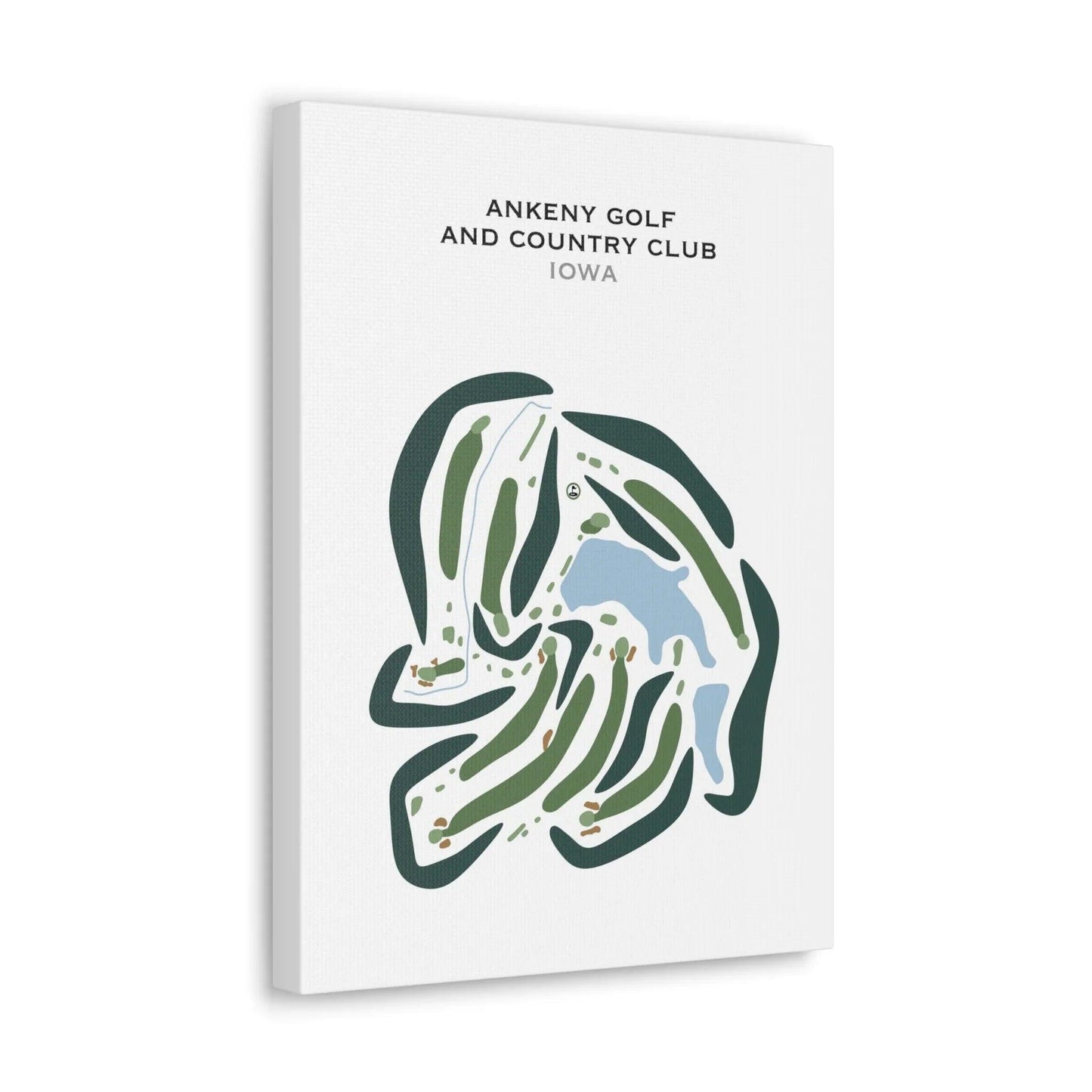 Ankeny Golf and Country Club, Iowa - Printed Golf Course