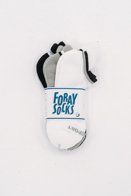 3-Pack No Show Ankle Socks