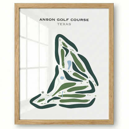 Anson Golf Course, Texas - Printed Golf Courses