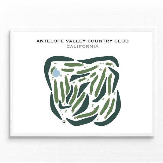 Antelope Valley Country Club, California - Printed Golf Courses