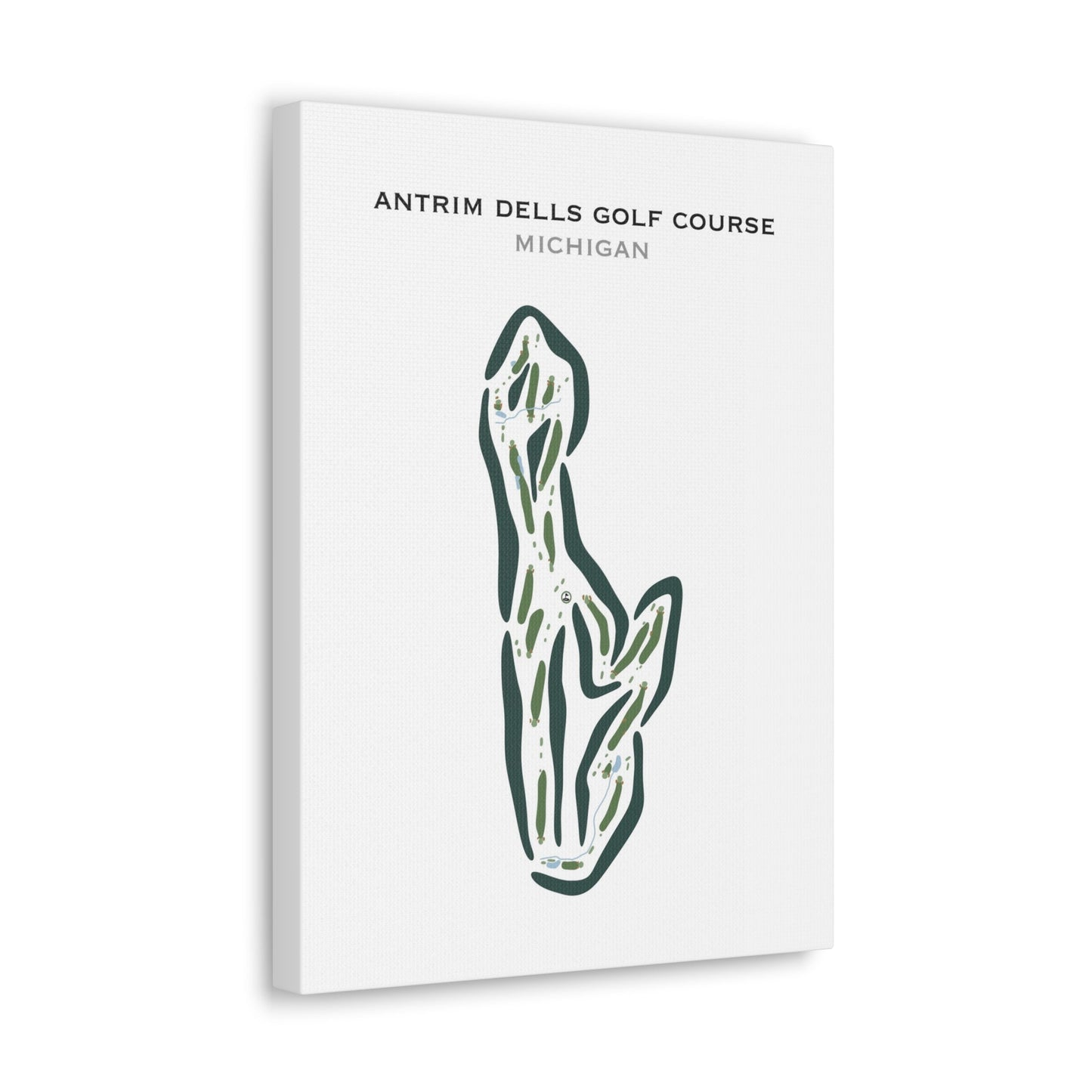 Antrim Dells Golf Course, Michigan - Printed Golf Courses