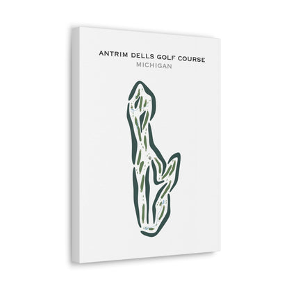 Antrim Dells Golf Course, Michigan - Printed Golf Courses