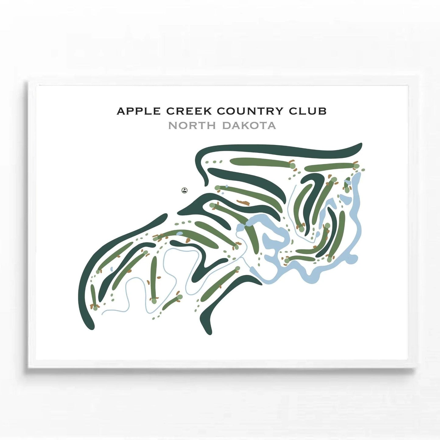 Apple Creek Country Club, North Dakota - Printed Golf Courses