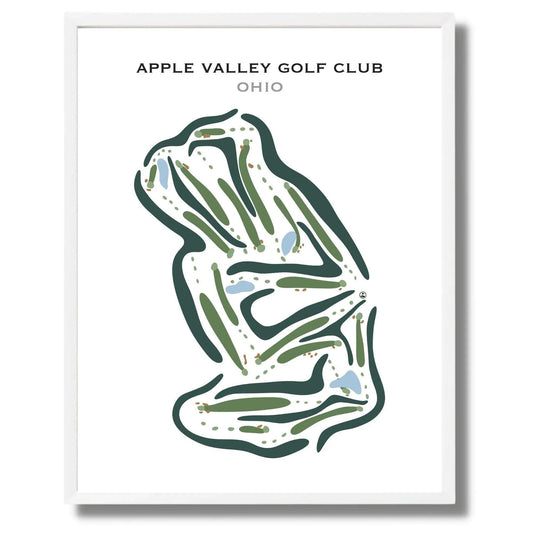 Apple Valley Golf Club, Ohio - Printed Golf Courses