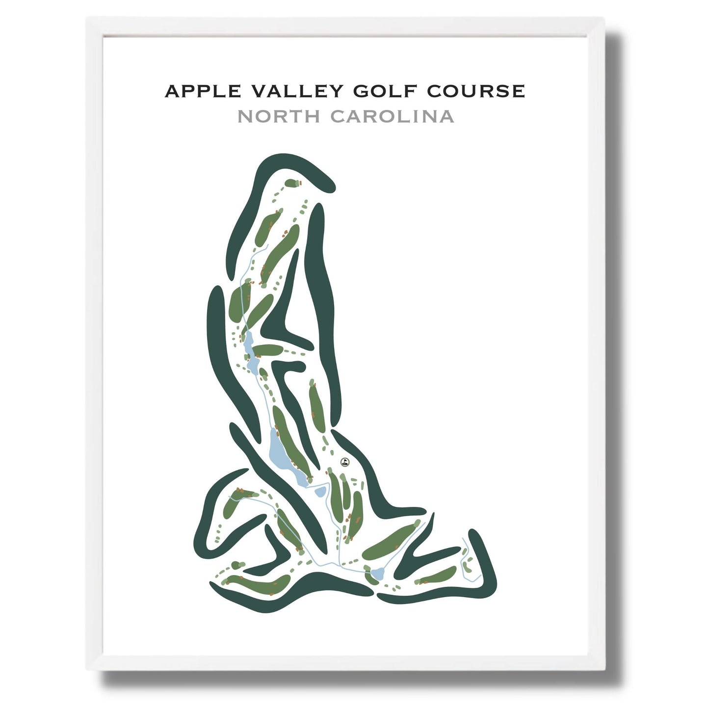 Apple Valley Golf Course, North Carolina - Printed Golf Courses
