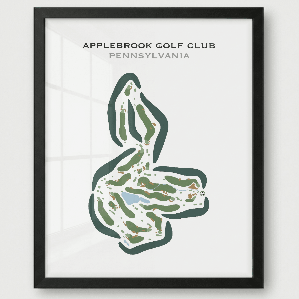 Applebrook Golf Club, Pennsylvania - Printed Golf Courses