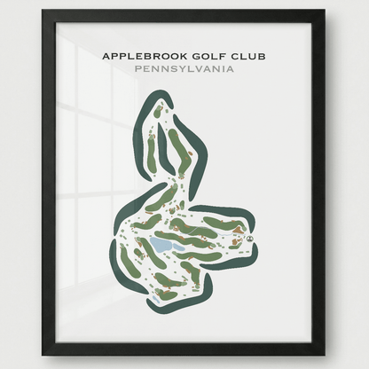 Applebrook Golf Club, Pennsylvania - Printed Golf Courses