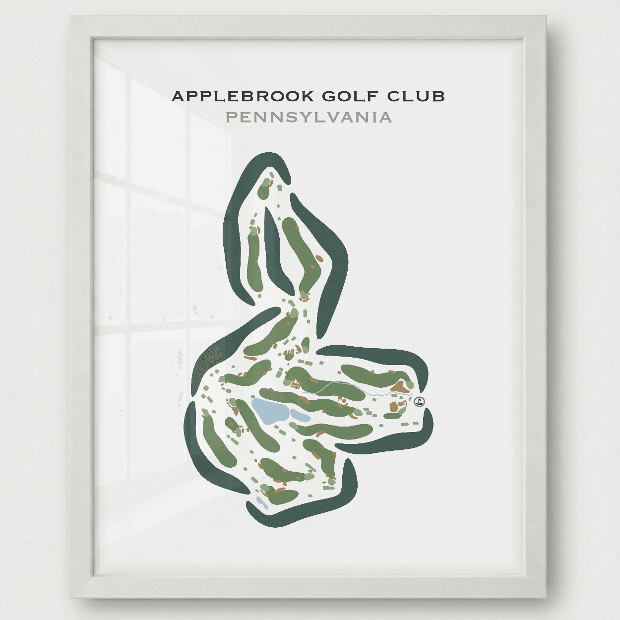Applebrook Golf Club, Pennsylvania - Printed Golf Courses