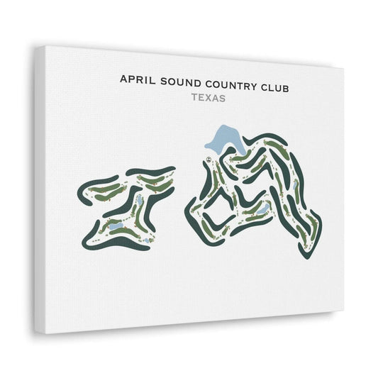 April Sound Country Club, Texas - Printed Golf Course