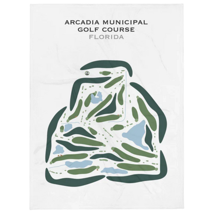 Arcadia Municipal Golf Course, Arcadia, Florida - Printed Golf Courses