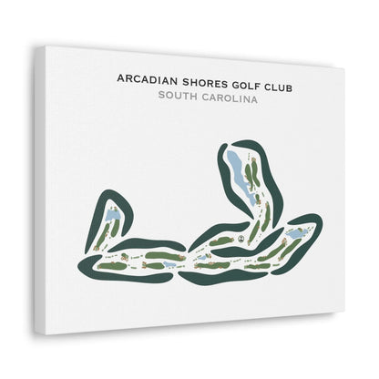Arcadian Shores Golf Club, South Carolina - Printed Golf Courses