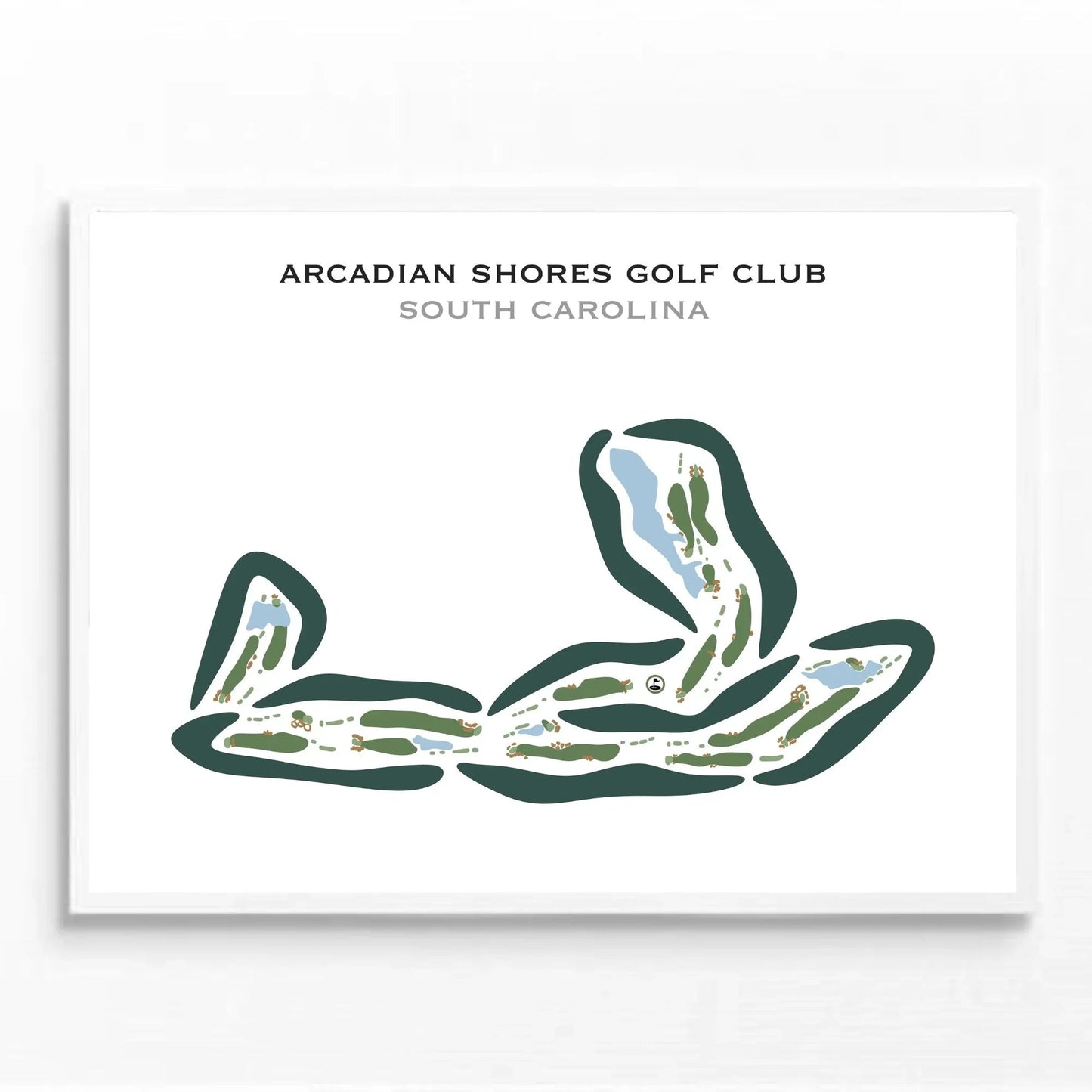 Arcadian Shores Golf Club, South Carolina - Printed Golf Courses