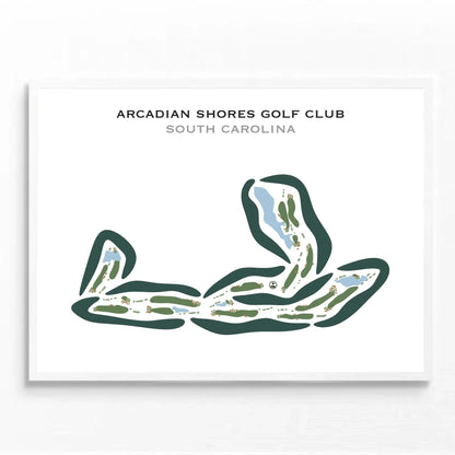 Arcadian Shores Golf Club, South Carolina - Printed Golf Courses