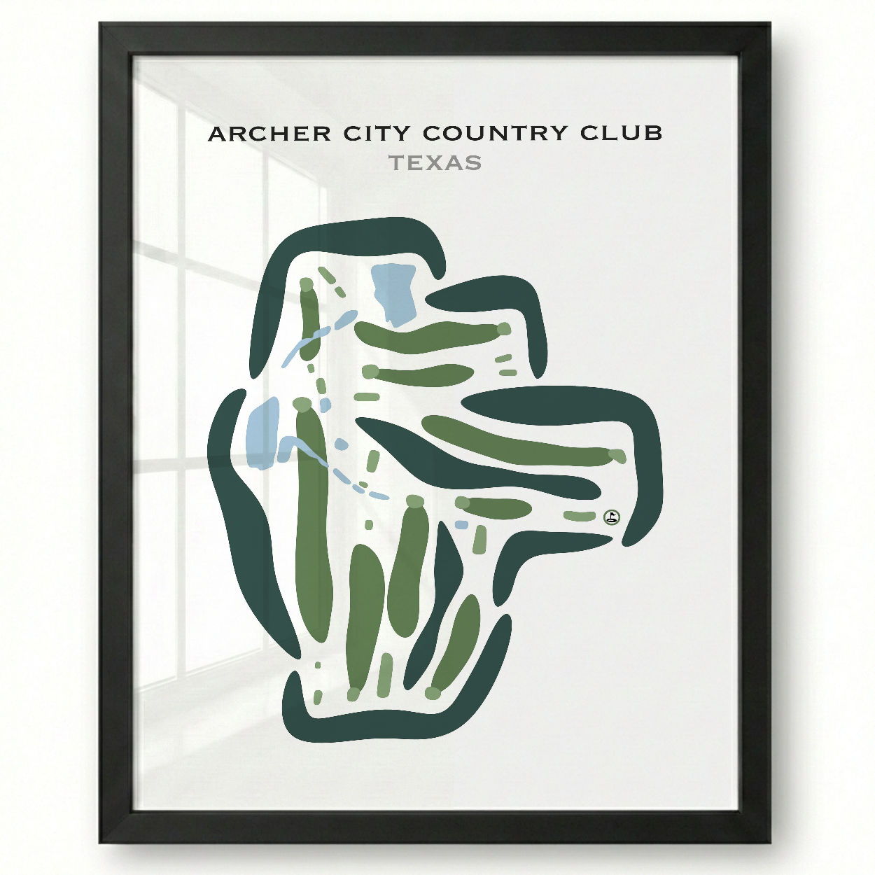 Archer City Country Club, Texas - Printed Golf Courses