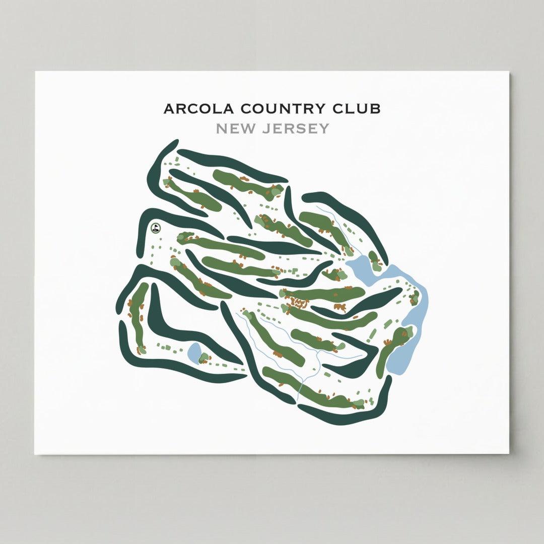 Arcola Country Club, New Jersey - Printed Golf Courses