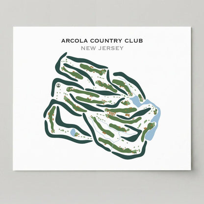 Arcola Country Club, New Jersey - Printed Golf Courses