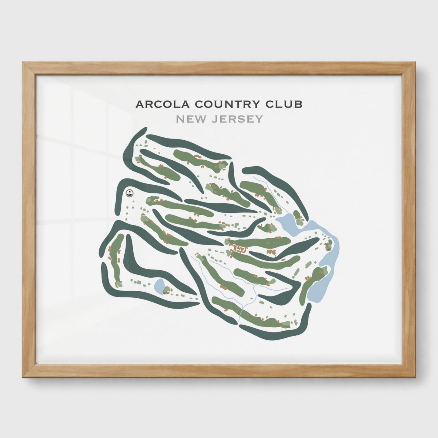 Arcola Country Club, New Jersey - Printed Golf Courses