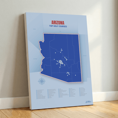Map of Arizona Golf Courses