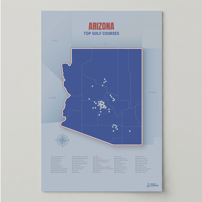 Map of Arizona Golf Courses