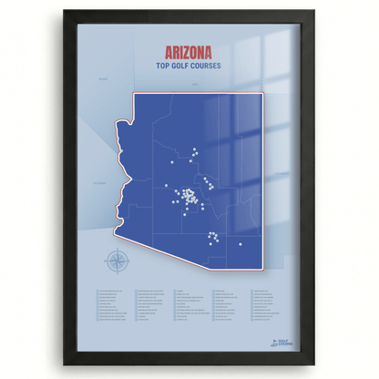 Map of Arizona Golf Courses
