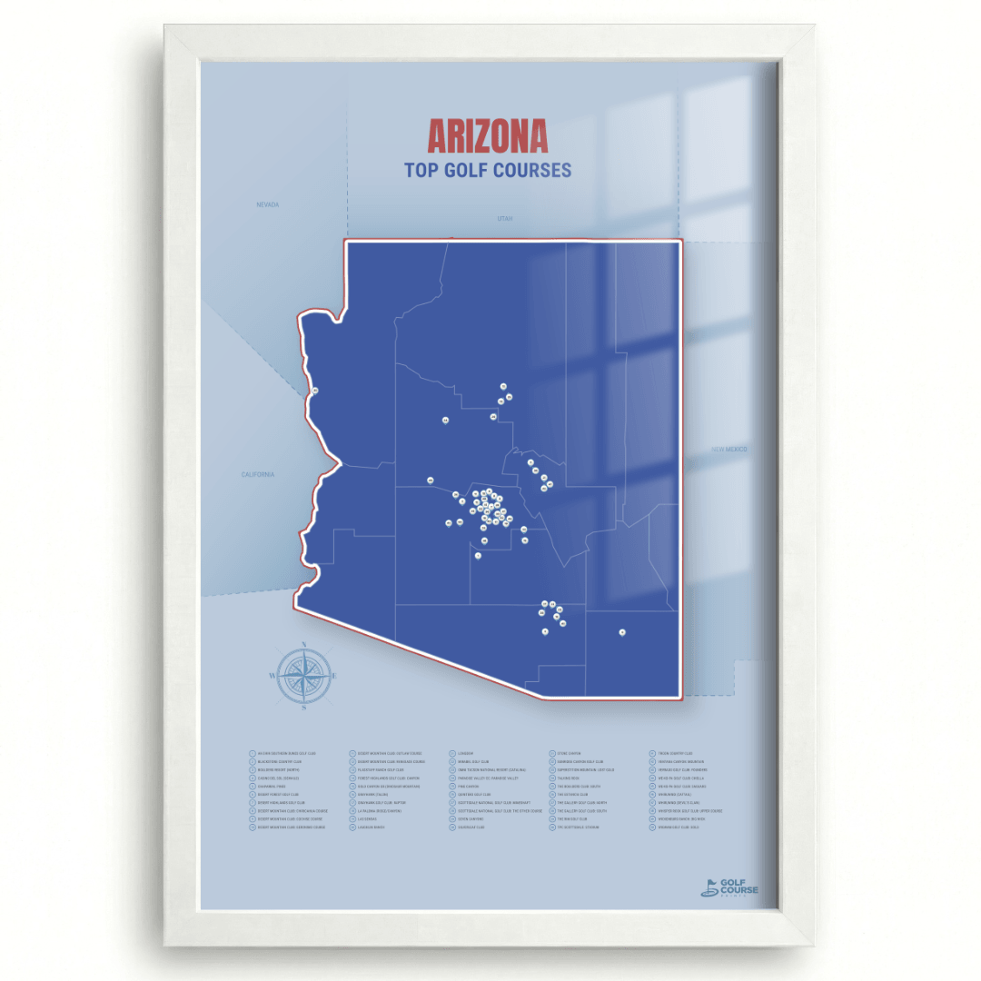 Map of Arizona Golf Courses