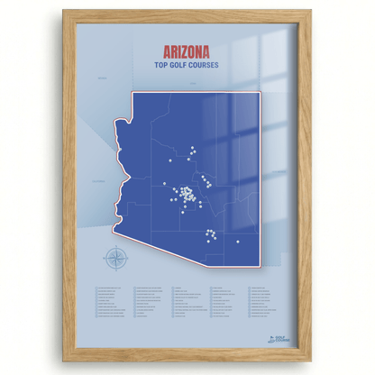 Map of Arizona Golf Courses