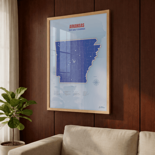 Map of Arkansas Golf Courses