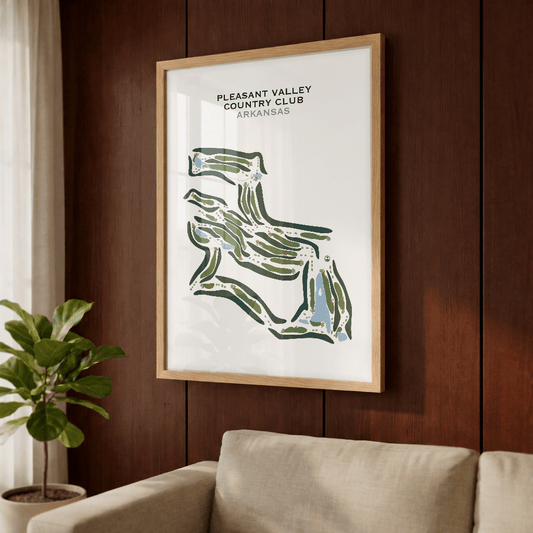 Pleasant Valley Country Club, Arkansas - Printed Golf Courses