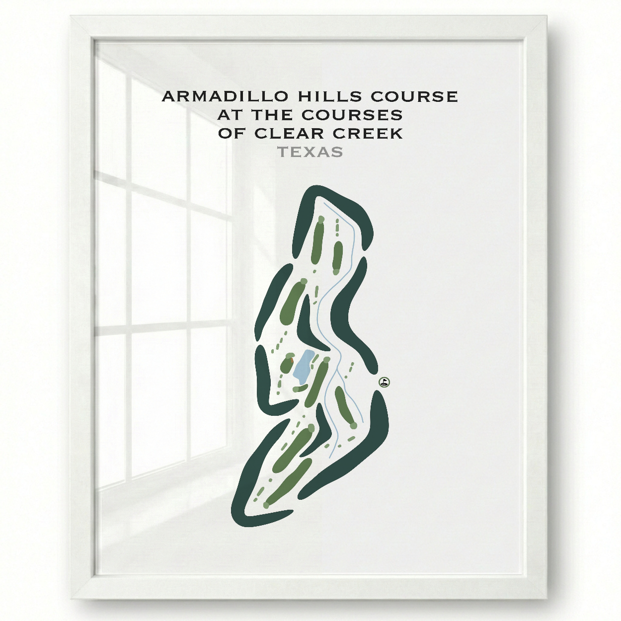Armadillo Hills Course at The Courses of Clear Creek, Texas - Printed Golf Courses