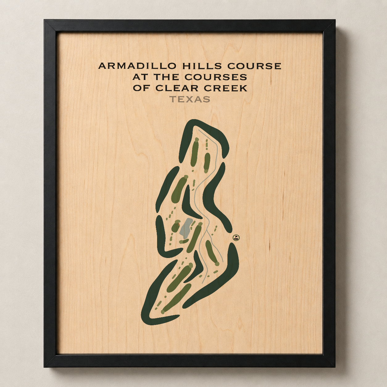 Armadillo Hills Course at The Courses of Clear Creek, Texas - Printed Golf Courses
