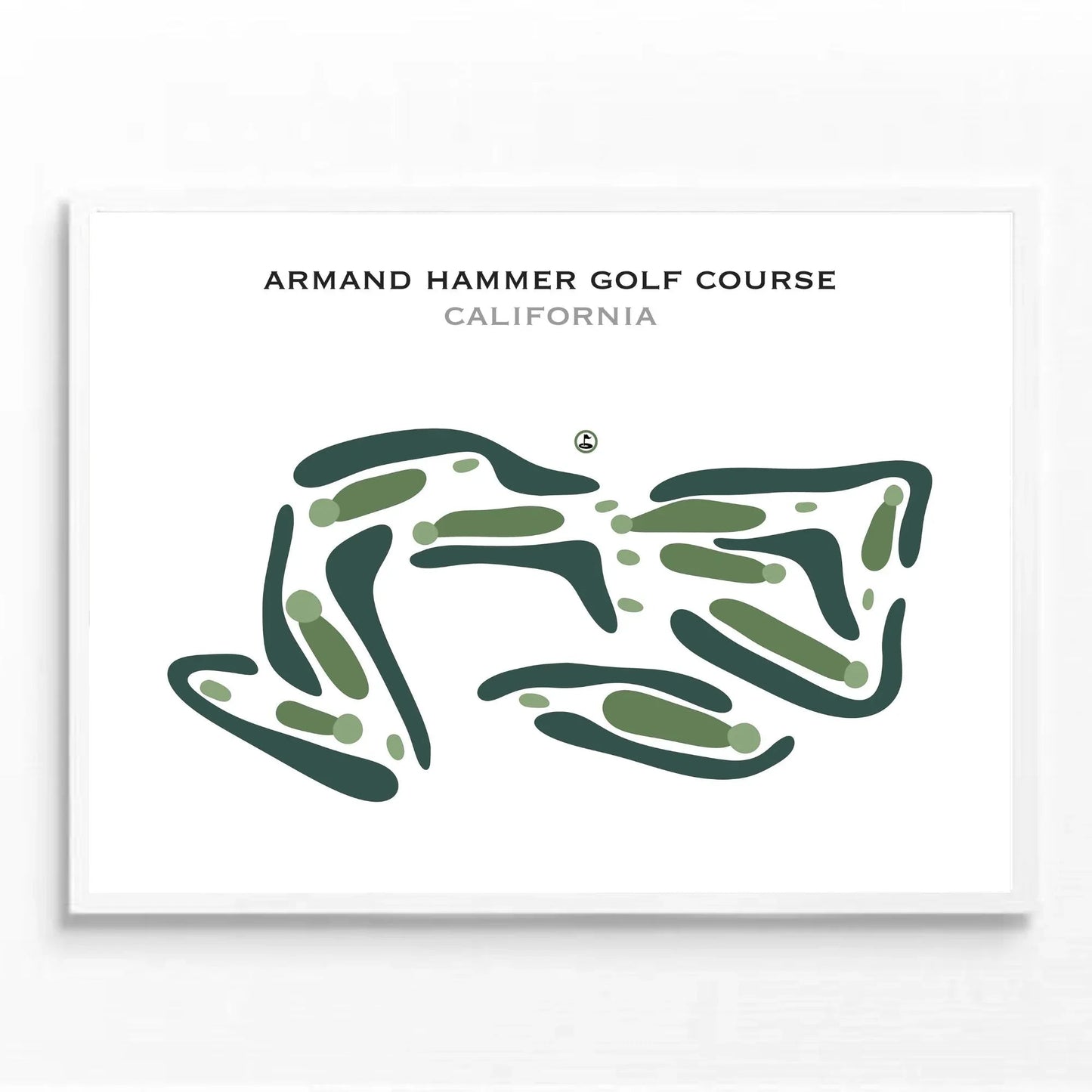 Armand Hammer Golf Course, California - Printed Golf Course
