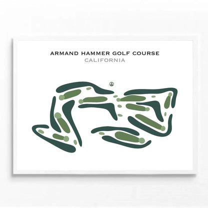 Armand Hammer Golf Course, California - Printed Golf Course