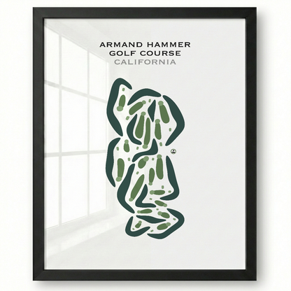 Armand Hammer Golf Course, California - Printed Golf Courses