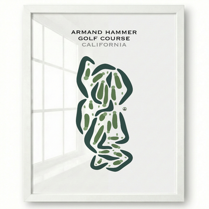 Armand Hammer Golf Course, California - Printed Golf Courses