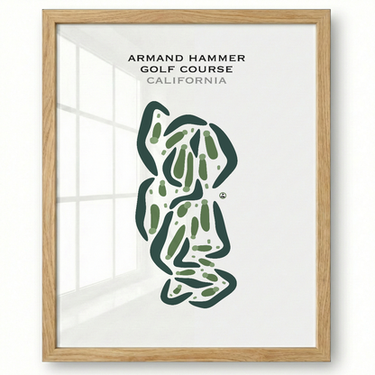 Armand Hammer Golf Course, California - Printed Golf Courses