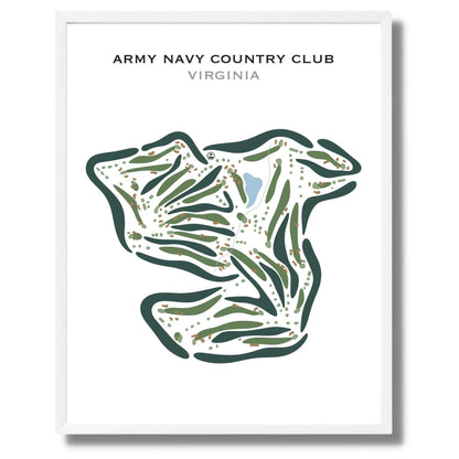 Army Navy Country Club, Fairfax, Virginia - Printed Golf Courses
