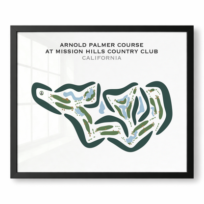Arnold Palmer at Mission Hills Country Club, California - Printed Golf Courses