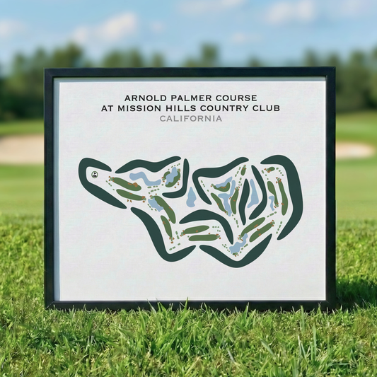 Arnold Palmer at Mission Hills Country Club, California - Printed Golf Courses