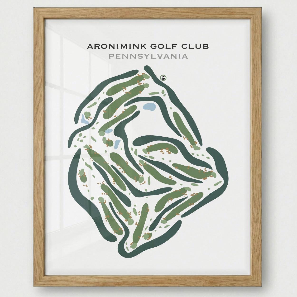 Aronimink Golf Club, Pennsylvania - Printed Golf Courses